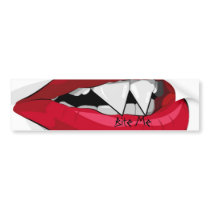 Bite Me Vampira Mouth bumper stickers