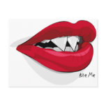 Bite Me Vampira Mouth Post Cards