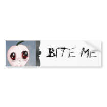 Bite Me Vampire Apple Bumber Sticker bumper stickers