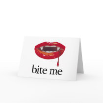 Bite Me Vampire Greeting Cards