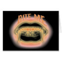 Bite Me Vampire Fangs Card