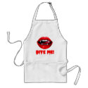 Bite Me Vampire Halloween apron