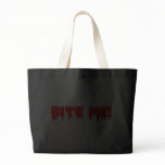Bite Me Vampire Halloween Canvas Bag