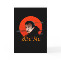 Bite Me Vampire Halloween cards