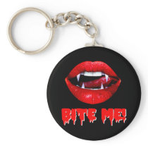 Bite Me Vampire Halloween Key Chain