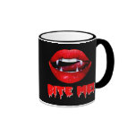 Bite Me Vampire Halloween Mugs