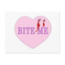 Bite Me Vampire Heart Postcards