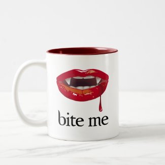 Bite Me Vampire mug