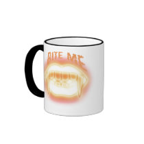 Bite Me Vampire Mug for Halloween by angela65 Bite Me Vampire Mug for Halloween