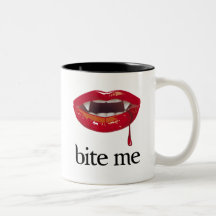 Bite Me Vampire Mugs