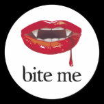Bite Me Vampire Stickers