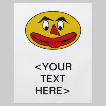 Bite Your Tongue Funny Yellow Face flyers