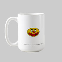 Bite Your Tongue Funny Yellow Face mugs