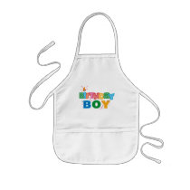 Bithday Boy Letters Apron