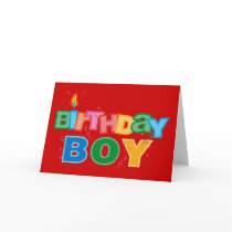Bithday Boy Letters Card by pinkinkart Bithday Boy Letters Card