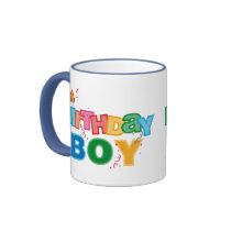 Bithday Boy Letters Mug
