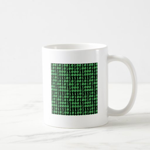 Bits pattern coffee mug