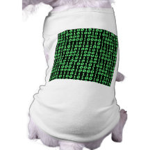 Bits pattern dog t-shirt