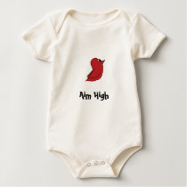 Bitsy Birdie Organic Cotton Onesie t-shirts by ArtAccompli Bitsy Birdie Organic Cotton Onesie t-shirts