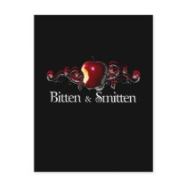 Bitten and smitten T-shirt postcards