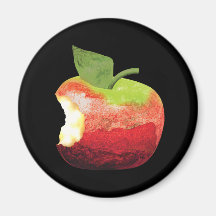 Bitten Apple Refrigerator Magnet