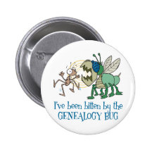 Bitten By The Genealogy Bug Button