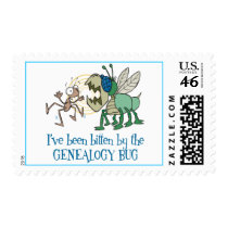 Bitten By The Genealogy Bug Postage