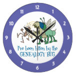 Bitten by the Genealogy Bug Round Clock