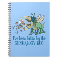 Bitten By The Genealogy Bug Spiral Note Book