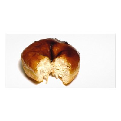 Bitten donut photo greeting card by gavila_pt