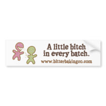 Bitter Baking Company Logo Bumper Sticker