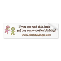 Bitter Baking Company Logo Bumper Sticker