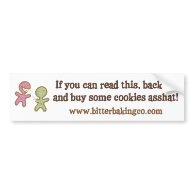 Bitter Baking Company Logo Bumper Sticker by bitterbakingco