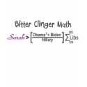 Bitter Clinger Math--blue t-shirts