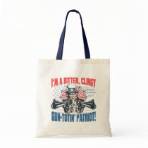 Bitter, Clingy Gun-Toting Patriot Uncle Sam Gear Canvas Bag