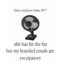 Bitter Employee Haiku #17 t-shirts