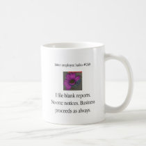 Bitter Employee Haiku #249 mugs