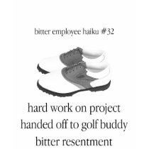 Bitter Employee Haiku #31 t-shirts