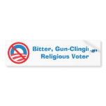 Bitter, Gun-Clinging, Religious Voter Bumper Sticker