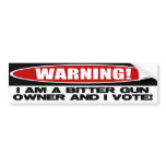 Bitter Gun Owner Bumper Stickers