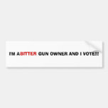 BITTER GUN OWNER BUMPER STICKERS
