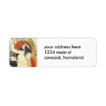 Bitter Oriental art nouveau Custom Return Address Labels