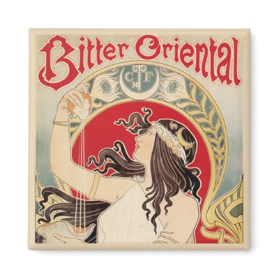 Bitter Oriental (Beige) Fridge Magnets by Vintage_Nouveau