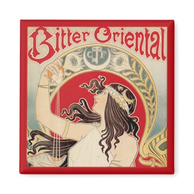 Bitter Oriental (Red) Magnet by Vintage_Nouveau