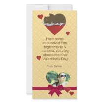 Bitter Sweet Valentine Chocolate Customizable photo cards