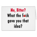 Bitter Valentine cards