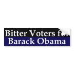 Bitter Voters for Barack Obama Bumper Sticker bumper stickers