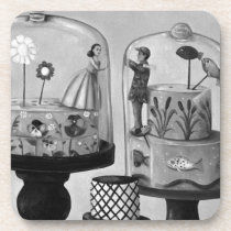 Bittersweet B/W cork coasters