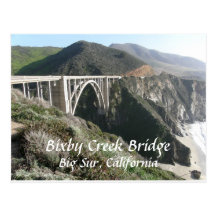 Bixby Creek Bridge, Big Sur, California Post Card