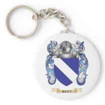 Bizet Coat of Arms (Family Crest) Keychain